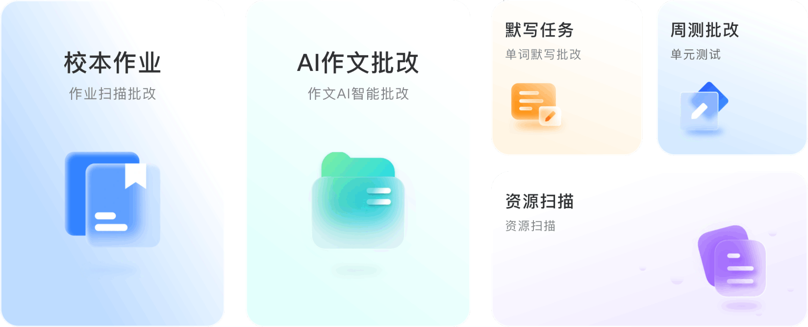 极阅 AI 智能扫描一体机功能卡片